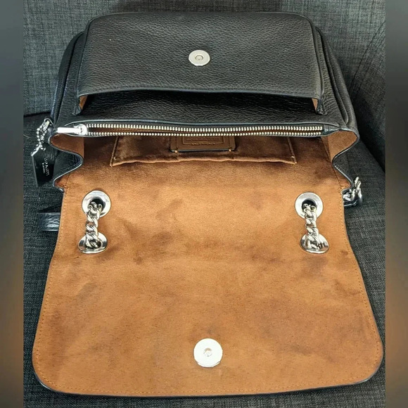 Coach Klara Black Silver crossbody leather bag. LIKE NEW! - Picture 7 of 12